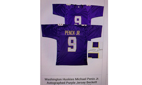 signed football jersey